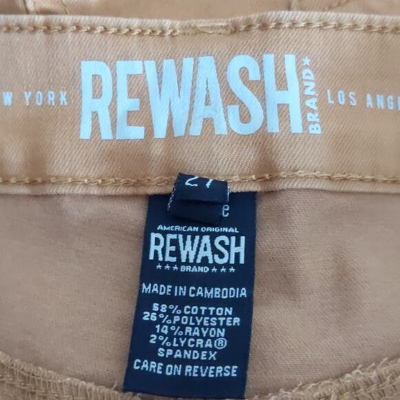 Rewash Super High Rise 'Casey' Shorts - Picture 4 of 7